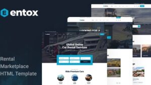 Entox v1.0.1 Rental Marketplace HTML Template