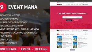 Event Management WordPress Theme v1.9.7