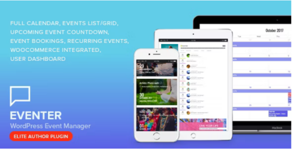 Eventer (v3.9.6) WordPress Event Manager Plugin (Activated)