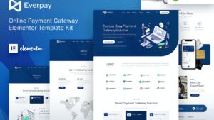 Everpay – Online Payment Gateway & Fintech Elementor Template Kit