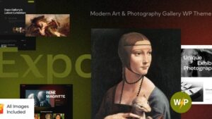 Expo (v1.19.0) Modern Art & Photography Gallery WordPress Theme