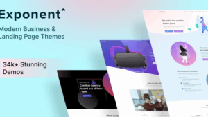 Exponent (v1.3.0.9) Modern MultiPurpose Business WordPress theme