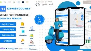 Express Courier Company and Delivery Man with Customer and Courier App, Website, and Admin Panel v1.2.1