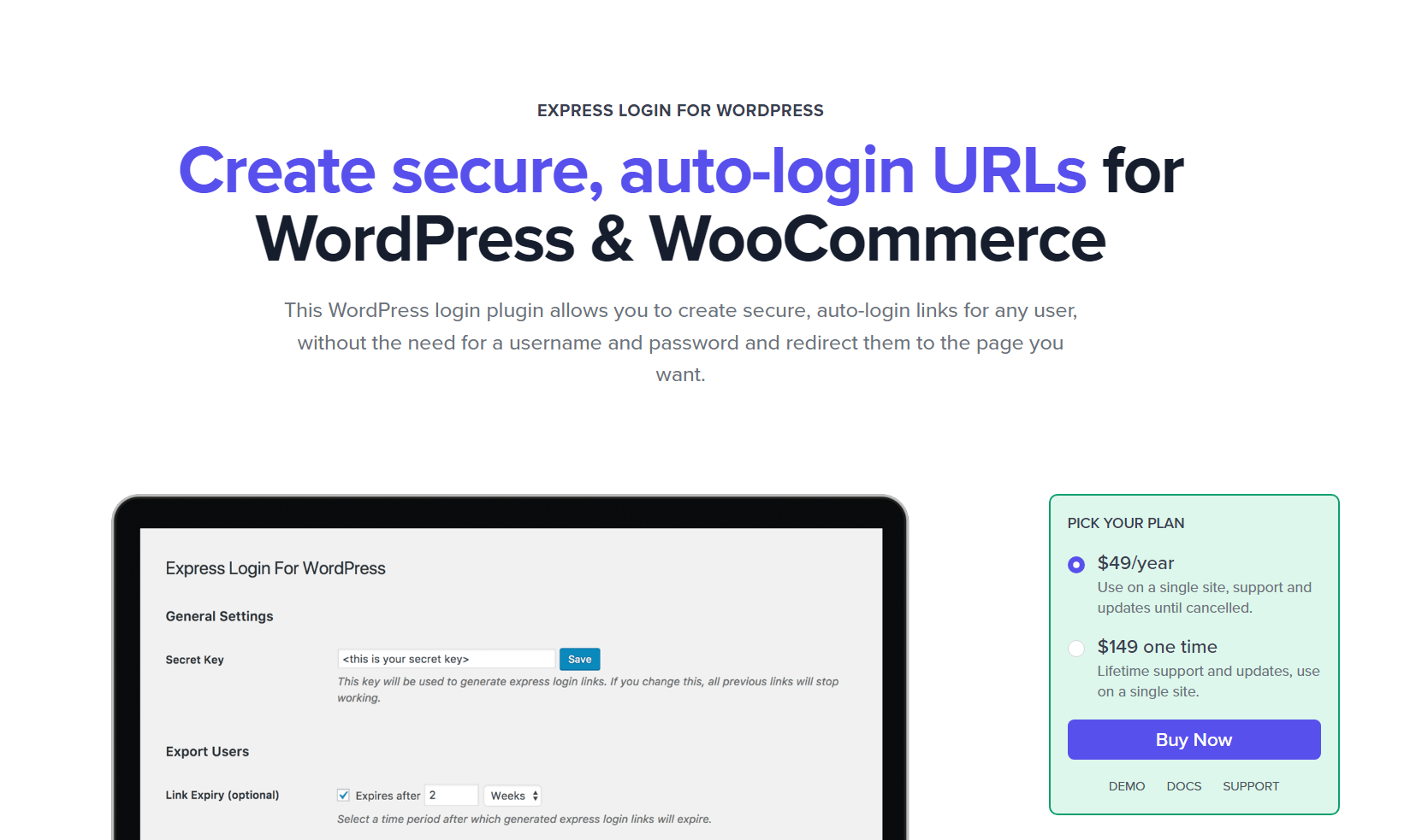 Express Login For WordPress v1.7.0
