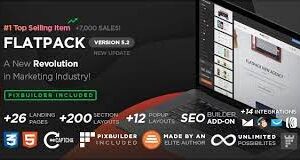 FLATPACK (v5.2.3) Landing Pages Pack With Page Builder