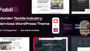 Fablio (v5.8) Textile Industry WordPress Theme
