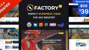 Factory Plus (v1.6.7) Industry and Construction WordPress Theme