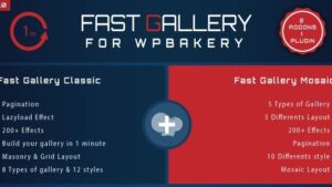 Fast Gallery (v4.0) Premium WordPress Plugin