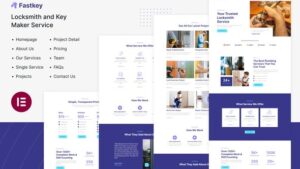 Fastkey - Locksmith and Key Maker Service Elementor Template Kit