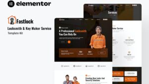Fastlock - Locksmith & Key Maker Service Elementor Template Kit