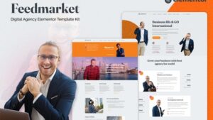 Feedmarket - Digital Agency Elementor Template Kit