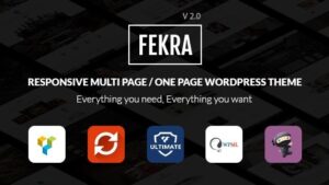Fekra v2.3 Multi Page/One Page WordPress Theme