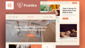 Femika - Spa Center & Wellness Elementor Template Kit