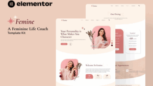 Femine - Feminine Life Coach Elementor Template Kit