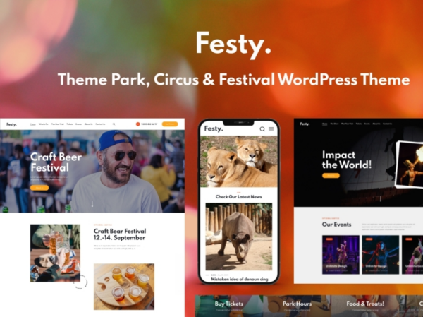 Festy (v1.13.0) Park, Circus & Festival WordPress Theme