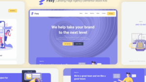 Fexy - Agency Landing Page Elementor Template Kit