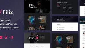 Filix v1.3.2 Creative Minimal Portfolio WordPress Theme