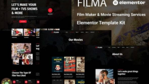 Filma - Film Maker & Movie Streaming Services Elementor Template Kit