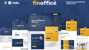 FinOffice - Finance & Accounting Elementor Template Kit