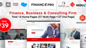 Finance Pro (v2.1.1) Business & Consulting WordPress Theme