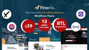 Finanix v1.0.9 Business WordPress Theme