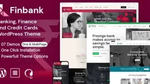 Finbank v1.1 - Banking and Finance WordPress Theme