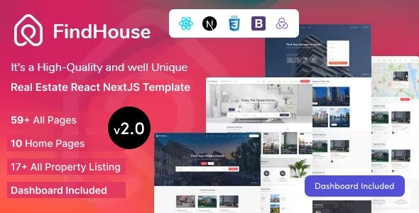 FindHouse (v4.3.0) - Real Estate React NextJS Template