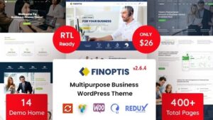 Finoptis v2.7.0 Multipurpose Business WordPress Theme