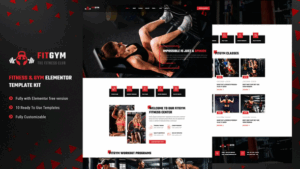 FitGym - Fitness & Gym Elementor Template Kit