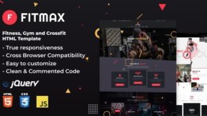 Fitmax v1.0 Fitness and Crossfit HTML Template