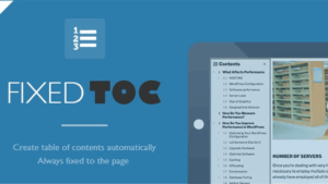 Fixed TOC (v4.2.3) table of contents for WordPress Plugin [Activated]
