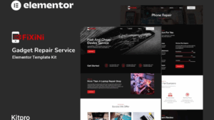 Fixini - Gadget Repair Service Elementor Template Kit