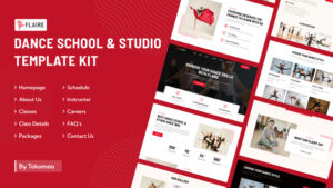 Flaire - Dance School & Studio Elementor Template Kit