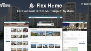 Flex Home (v2.55.5) Laravel Real Estate Multilingual System