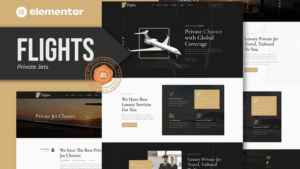 Flights - Private Jets Elementor Template Kit