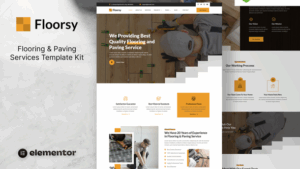 Floorsy – Flooring & Paving Services Elementor Template Kit