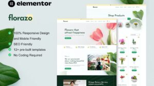 Florazo - WooCommerce Florist & Flower Shop Elementor Template Kit