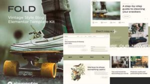 Fold - Vintage Style Blog Elementor Template Kit