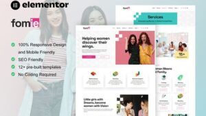 Fomie - Business Woman Elementor Template Kit
