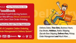 FoodBook (v4.7.1) Online Food Ordering System for WordPress with One-Click Order Printing
