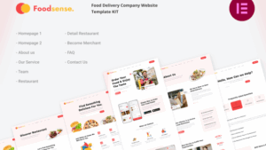 FoodSense - Food Delivery Elementor Template Kit