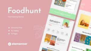 Foodhunt - Food Catering Service Elementor Template Kit