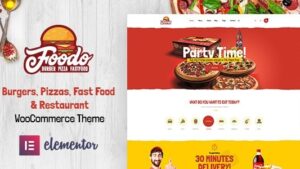 Foodo (v2.1.3) Fast Food Restaurant WordPress Theme
