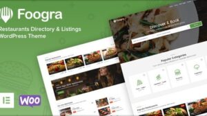 Foogra (v1.0.20) Restaurants Directory & Listings WordPress Theme