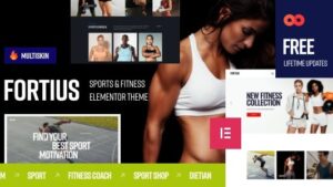Fortius (v2.12.0) Sports & Fitness Elementor WordPress Theme