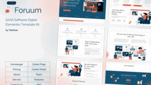 Foruum - SaaS & Software Startup Elementor Template Kit
