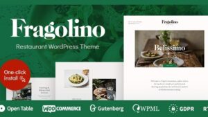 Fragolino v1.1.2 an Exquisite Restaurant WordPress Theme