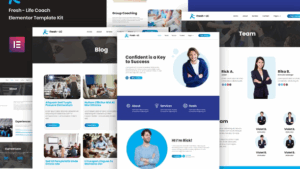 Fresh - Life Coach Elementor Template Kit