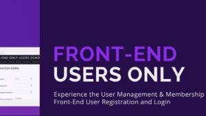 [Activated] Front-End Only Users Premium (v3.2.30)