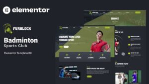 Furblock Badminton Club Elementor Template Kit